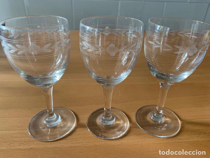 Antig&uuml;edades: 3 copas de licor a&ntilde;os 20 - Foto 2