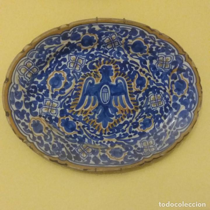 Antig&uuml;edades: Plato decoraci&oacute;n ovalado - Foto 1