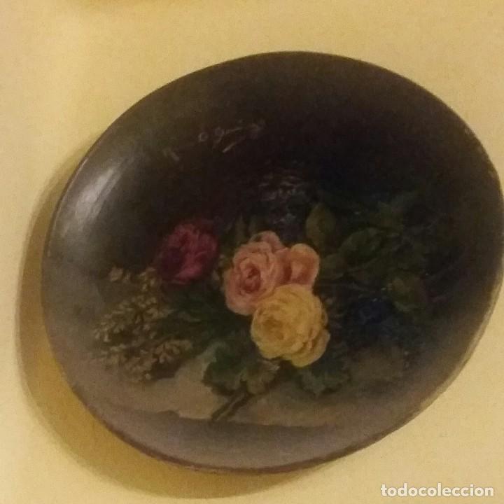 Antig&uuml;edades: Plato pintado a mano - Foto 1