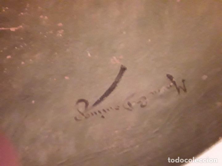 Antig&uuml;edades: Plato pintado a mano - Foto 2