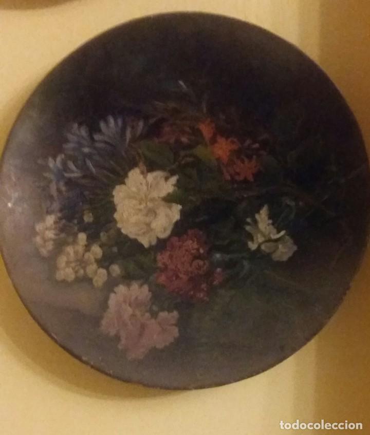 Antig&uuml;edades: Plato pintado a mano - Foto 1
