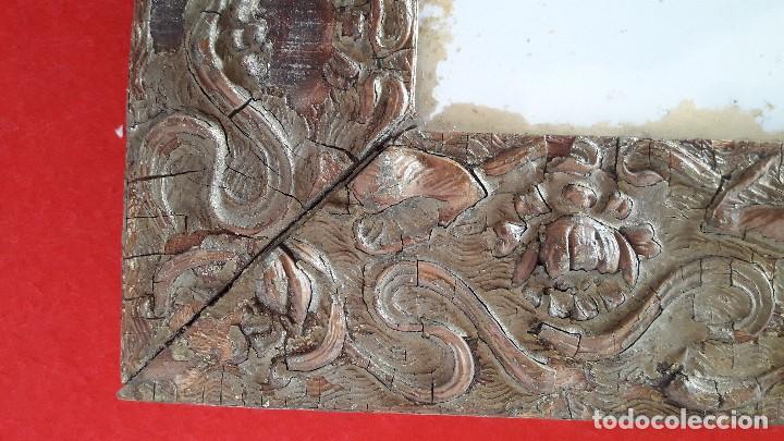 Antig&uuml;edades: MARCO MADERA CON AZULEJO RELIGIOSO ECCE HOMO - Foto 3