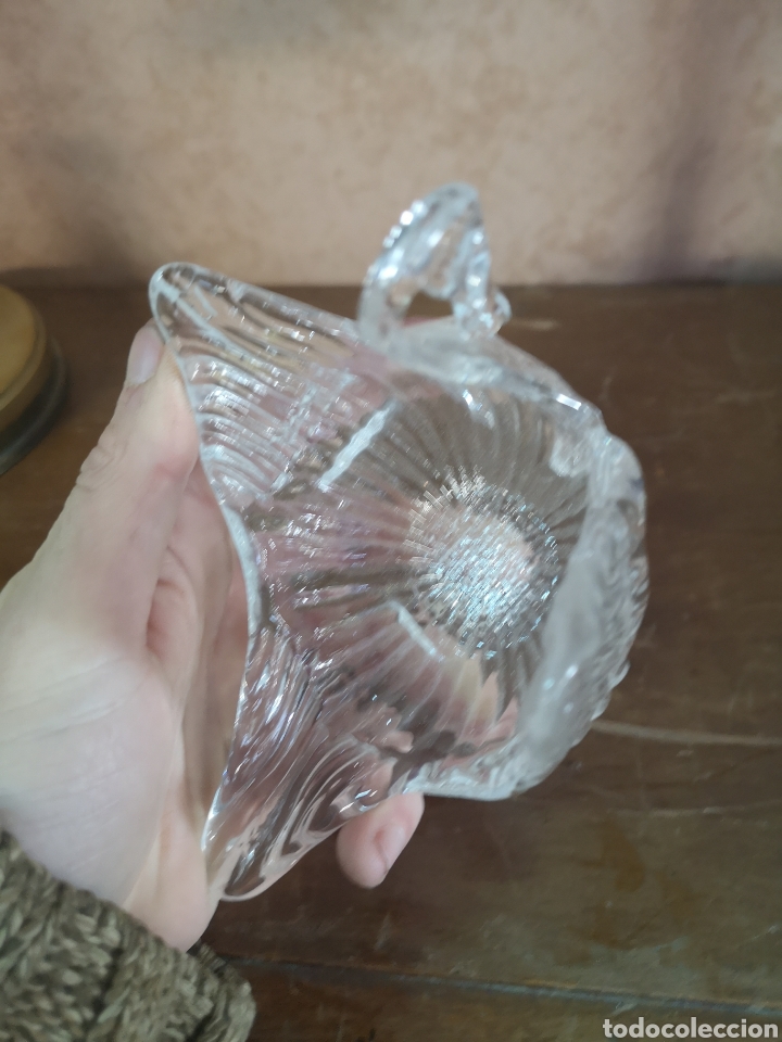 Antig&uuml;edades: ANTIGUO RECIPIENTE DE CRISTAL EN FORMA DE CISNE - Foto 5