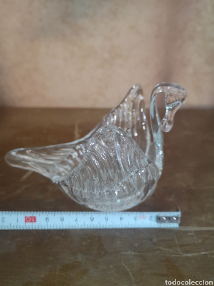 Antig&uuml;edades: ANTIGUO RECIPIENTE DE CRISTAL EN FORMA DE CISNE - Foto 6