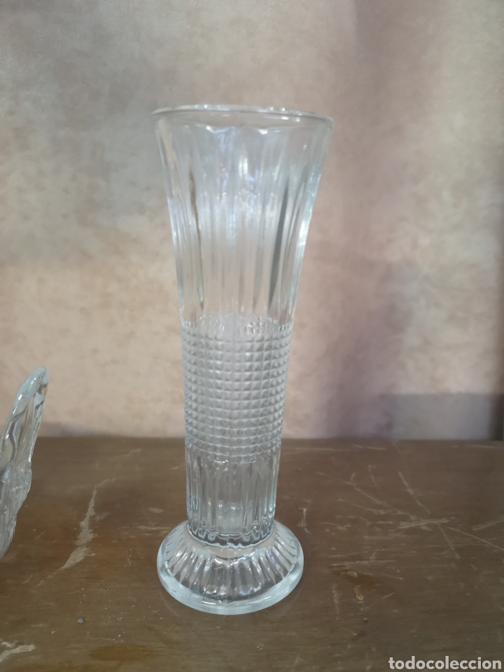 Oggetti Antichi: VIOLETERO / FLORERO EN CRISTAL, ANTIGUO