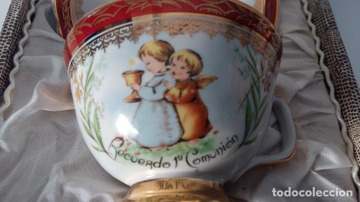 Antig&uuml;edades: Taz&oacute;n de desayuno de 1&ordm; comuni&oacute;n - Foto 1