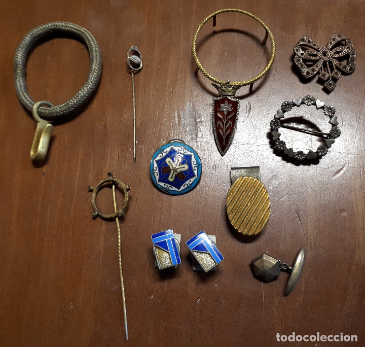 Antig&uuml;edades: 12 piezas, gemelos, etc... - Foto 1