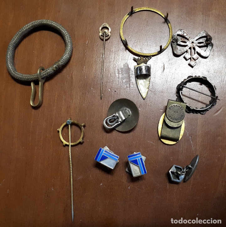 Antig&uuml;edades: 12 piezas, gemelos, etc... - Foto 5