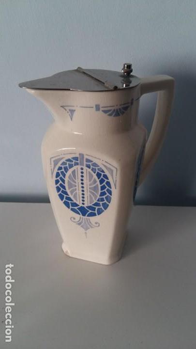 Antig&uuml;edades: Jarra cer&aacute;mica con tapa - Foto 1