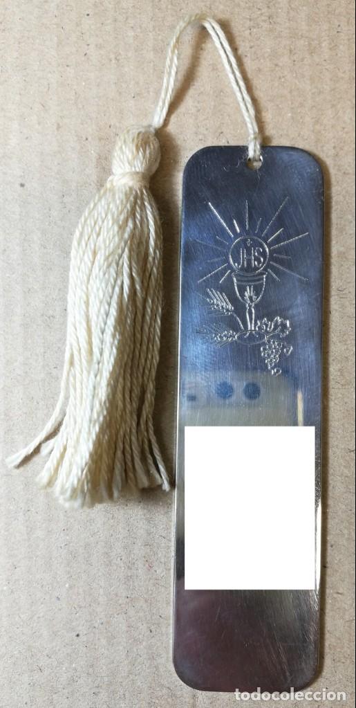 Antig&uuml;edades: MARCA PAGINAS PLATA. PRIMERA COMUNI&Oacute;N. - Foto 2