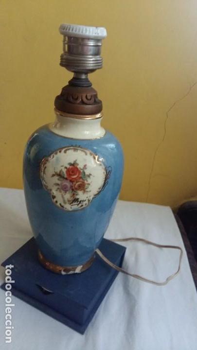 Antig&uuml;edades: Lampara de PEYR&Oacute; color azul - Foto 1
