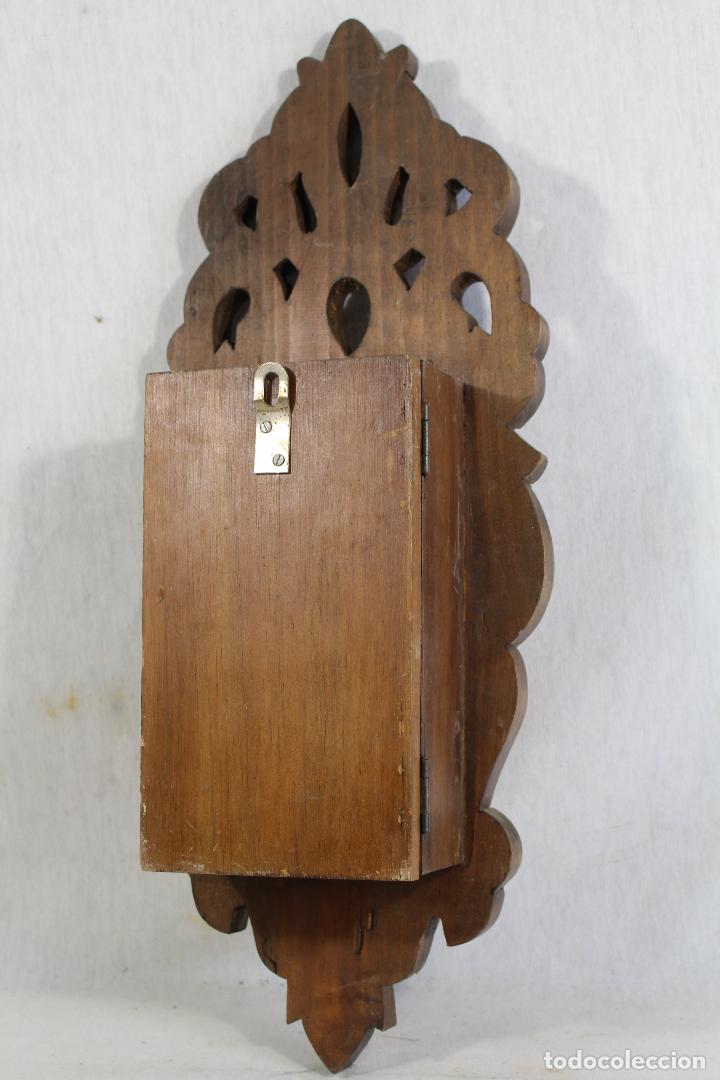Antig&uuml;edades: reloj - especiero en madera - mueble de almirez - Foto 5