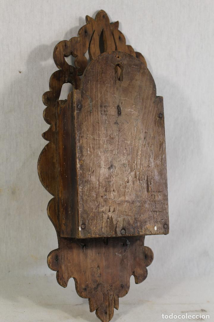 Antig&uuml;edades: repisa de madera - mueble para almirez - Foto 5