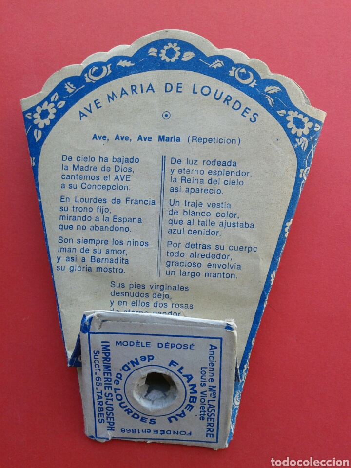 Antig&uuml;edades: FLAMBEAU AVE MARIA DE LOURDES - Foto 6