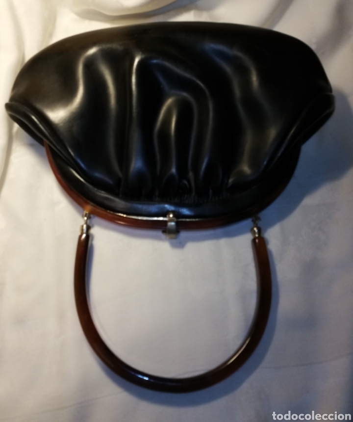 Antig&uuml;edades: Bolso antiguo de cuero - Foto 1