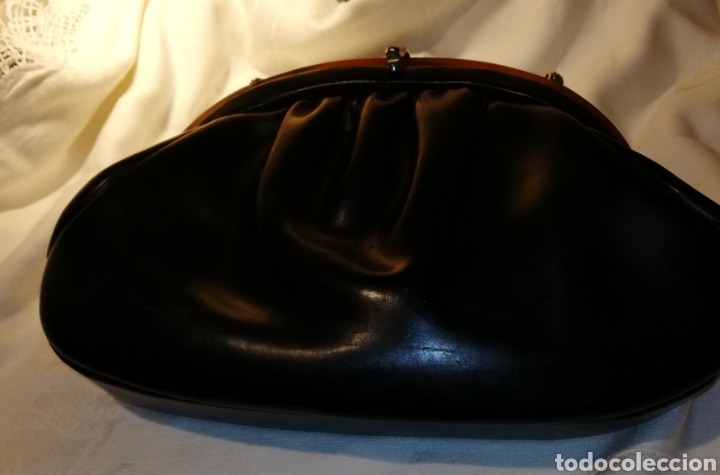 Antig&uuml;edades: Bolso antiguo de cuero - Foto 6