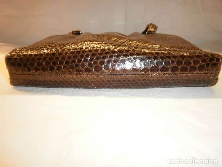 Antig&uuml;edades: ANTIGUO BOLSO DE PIEL DE SERPIENTE. - Foto 3