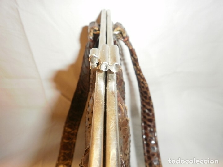 Antig&uuml;edades: ANTIGUO BOLSO DE PIEL DE SERPIENTE. - Foto 6