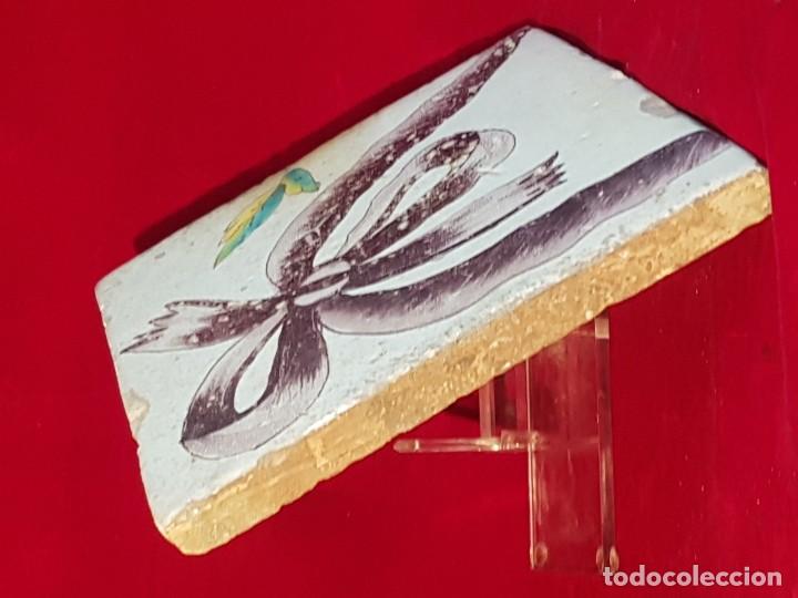 Antig&uuml;edades: Azulejo Valencia s XVIII - Foto 3