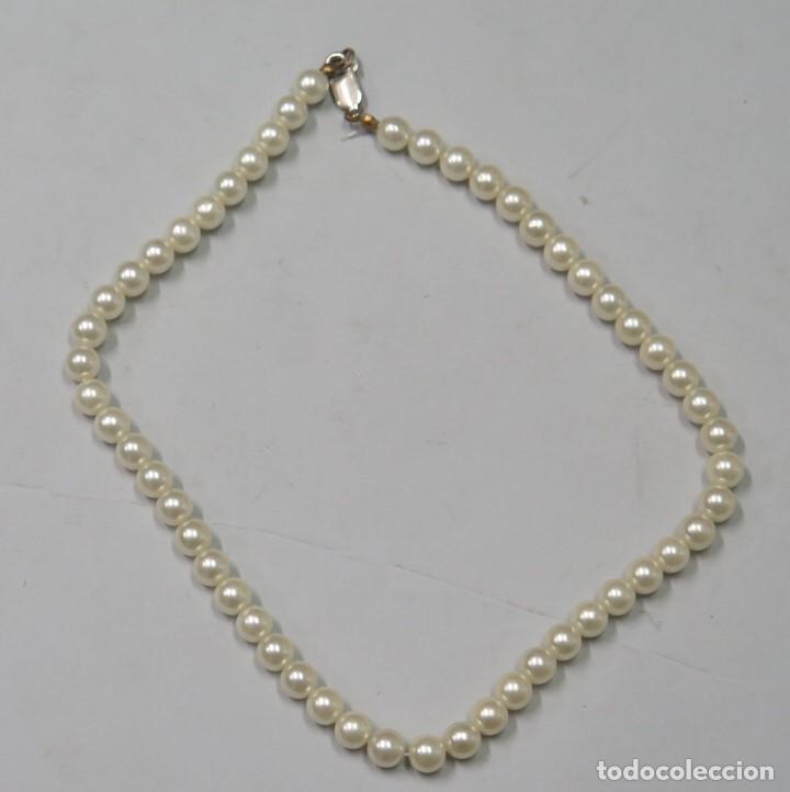 Antig&uuml;edades: COLLAR TIPO PERLAS. ENGARCE DE PLATA - Foto 1