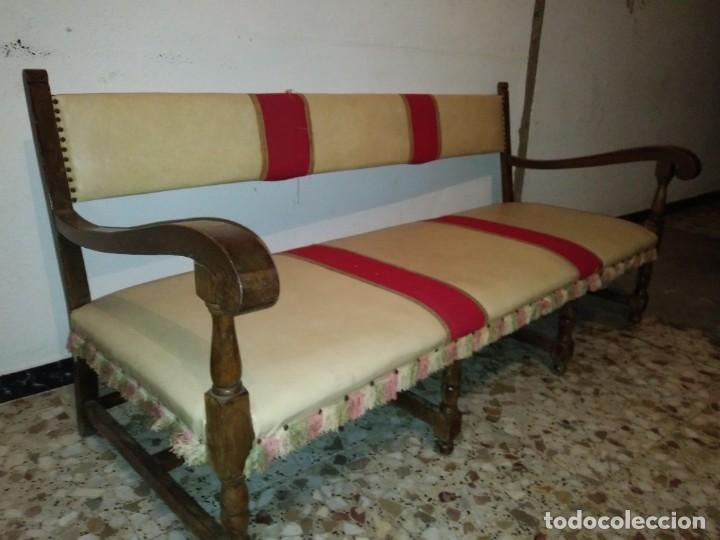 sofa antiguo de madera estilo vintage solo reco - Compra venta en  todocoleccion