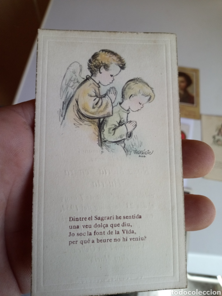 Antig&uuml;edades: ANTIGUOS RECORDATORIOS DE LA PRIMERA COMUNI&Oacute;N, TARJETAS RELIGIOSAS - Foto 2