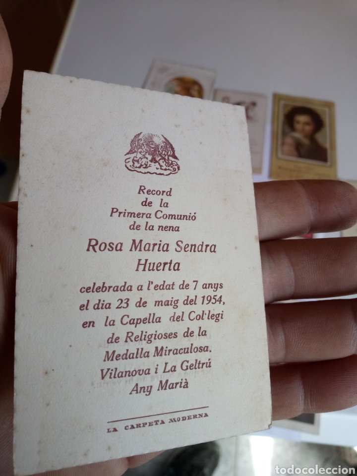 Antig&uuml;edades: ANTIGUOS RECORDATORIOS DE LA PRIMERA COMUNI&Oacute;N, TARJETAS RELIGIOSAS - Foto 6