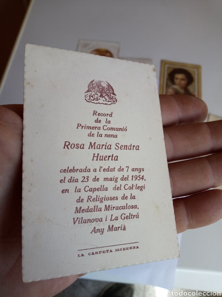 Antig&uuml;edades: ANTIGUOS RECORDATORIOS DE LA PRIMERA COMUNI&Oacute;N, TARJETAS RELIGIOSAS - Foto 10