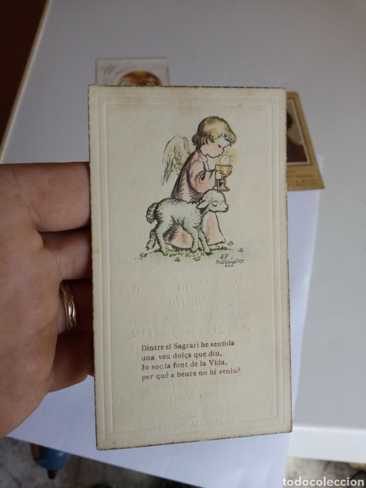 Antig&uuml;edades: ANTIGUOS RECORDATORIOS DE LA PRIMERA COMUNI&Oacute;N, TARJETAS RELIGIOSAS - Foto 15