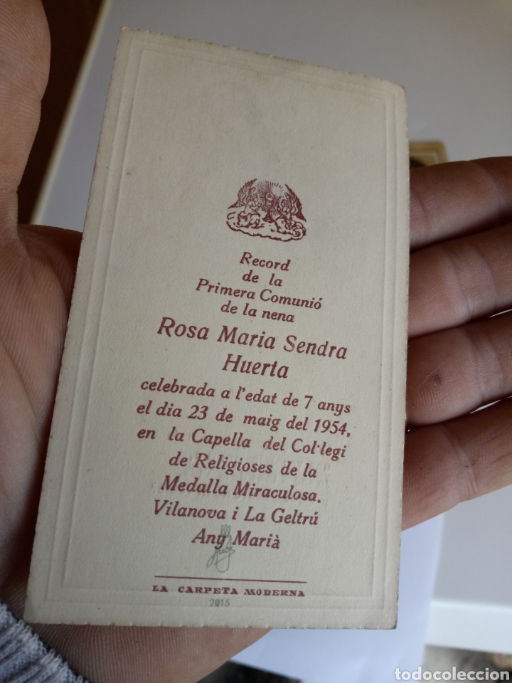 Antig&uuml;edades: ANTIGUOS RECORDATORIOS DE LA PRIMERA COMUNI&Oacute;N, TARJETAS RELIGIOSAS - Foto 16