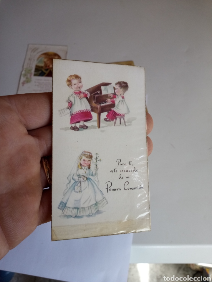 Antig&uuml;edades: ANTIGUOS RECORDATORIOS DE LA PRIMERA COMUNI&Oacute;N, TARJETAS RELIGIOSAS - Foto 17