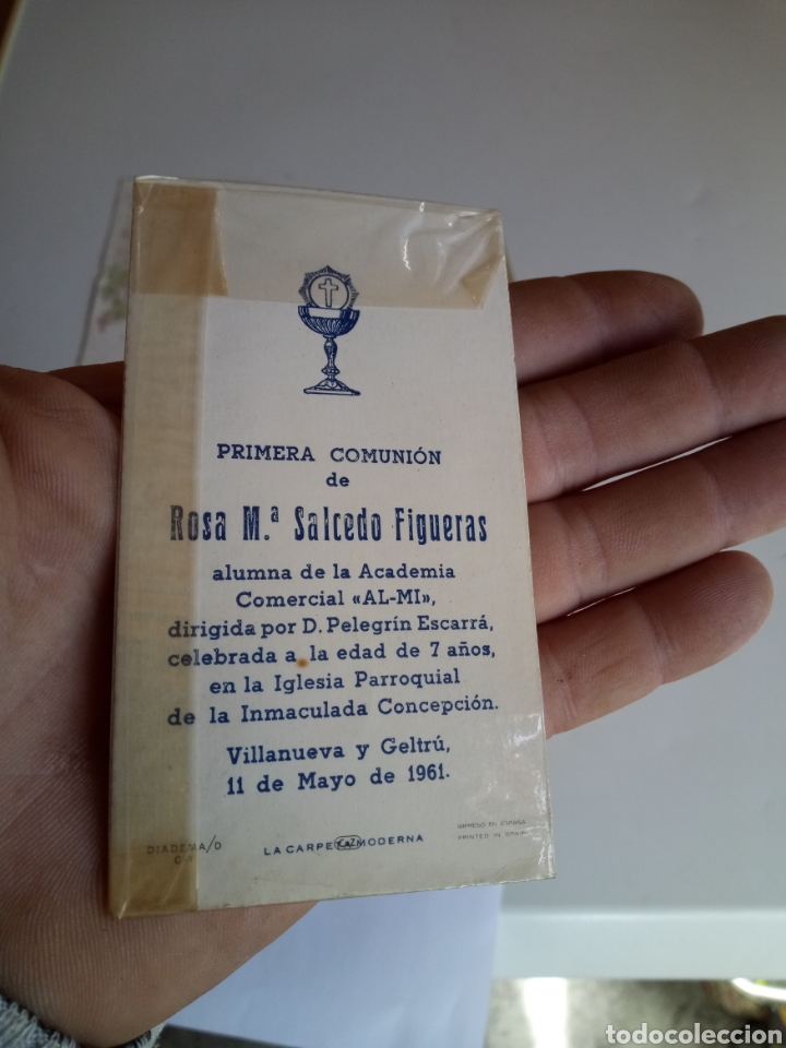 Antig&uuml;edades: ANTIGUOS RECORDATORIOS DE LA PRIMERA COMUNI&Oacute;N, TARJETAS RELIGIOSAS - Foto 18