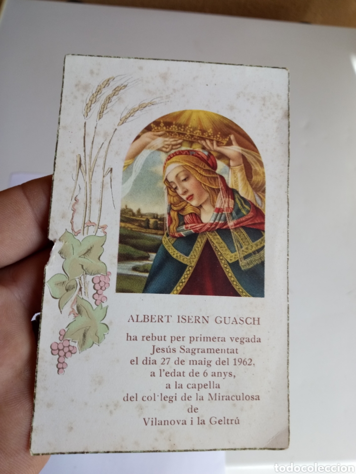 Antig&uuml;edades: ANTIGUOS RECORDATORIOS DE LA PRIMERA COMUNI&Oacute;N, TARJETAS RELIGIOSAS - Foto 19