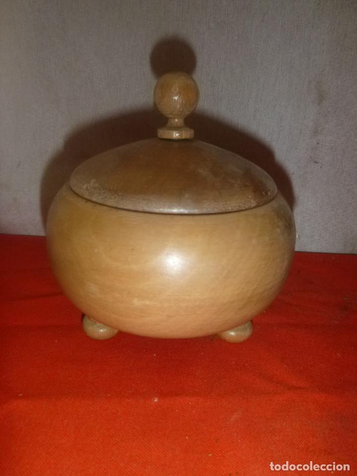 Antig&uuml;edades: CAJITA JOYERO EN MADERA DE NOGAL