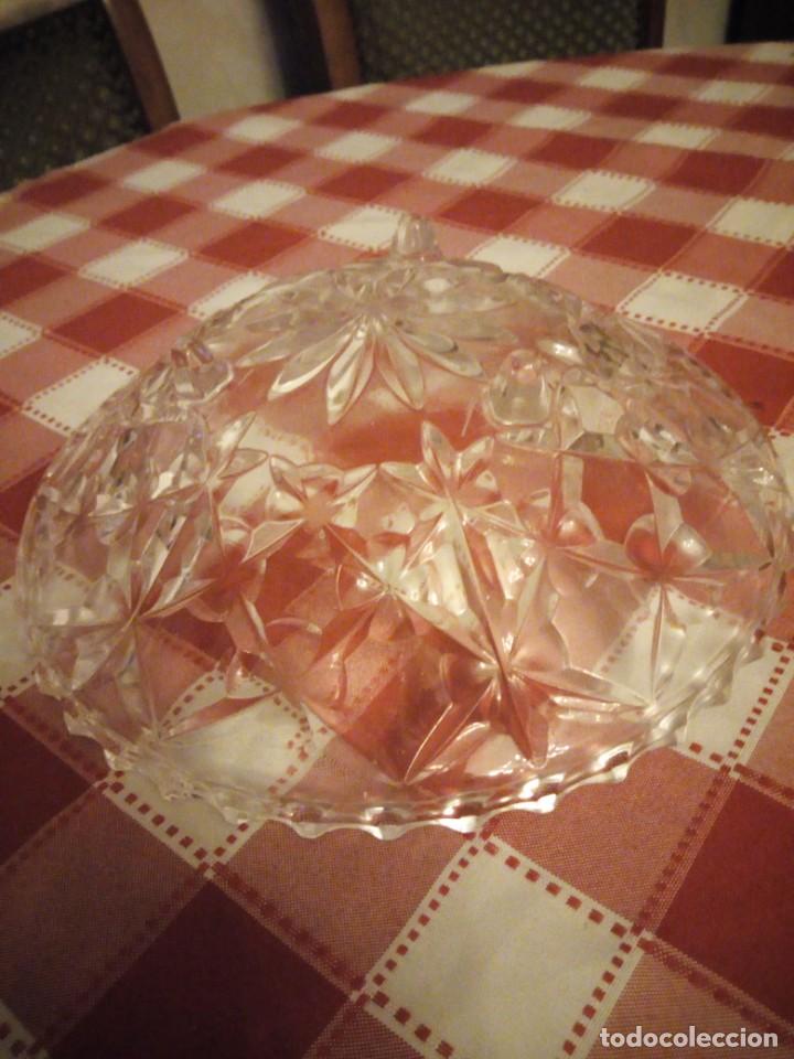 Antig&uuml;edades: Precioso centro de mesa de cristal - Foto 3
