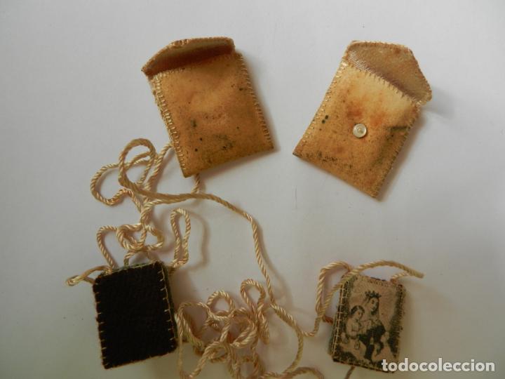 Antig&uuml;edades: ESCAPULARIO DE LA VIRGEN DEL CARMEN Y DE LA INMACULADA CONCEPCI&Oacute;N. 3 CM. - Foto 1