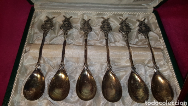 Antig&uuml;edades: PHILIPS, PLATA, ESTUCHE CON 6 CUCHARILLAS DE PLATA. PHILIPS - Foto 2