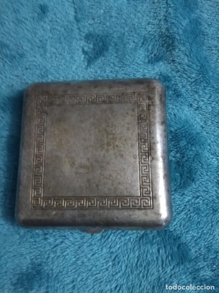 Antig&uuml;edades: Pitillera antigua se.plata 96 gramos - Foto 1