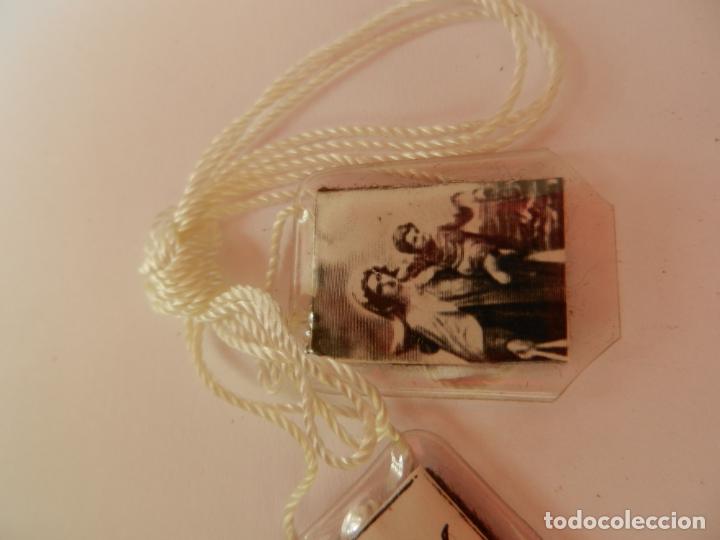 Antig&uuml;edades: ESCAPULARIO DE LA VIRGEN DEL CARMEN. 2.5 CM - Foto 3