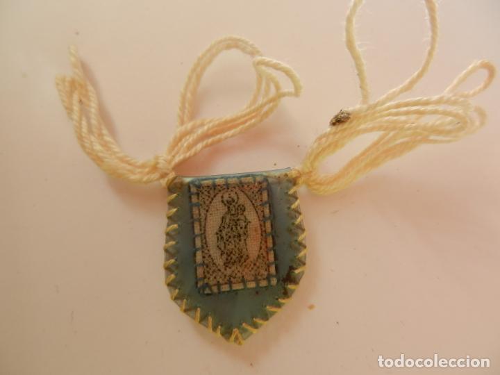 Antig&uuml;edades: ESCAPULARIO DE LA VIRGEN DEL CARMEN. 2 CM - Foto 1