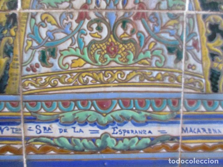 Antig&uuml;edades: Retablo ceramico azulejos Macarena - Foto 3