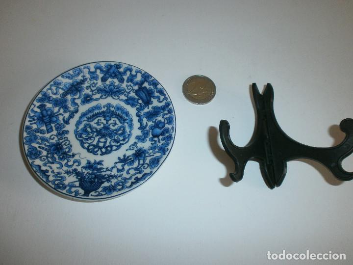 Antig&uuml;edades: peque&ntilde;o plato chino Rose - Foto 2