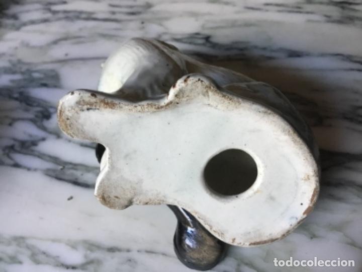 Antig&uuml;edades: Curiosa pieza de loza  gato Mateo - Foto 4
