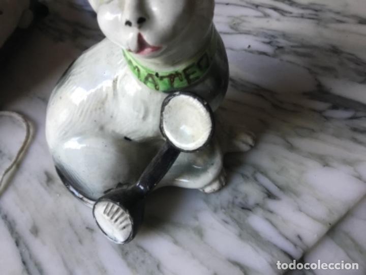 Antig&uuml;edades: Curiosa pieza de loza  gato Mateo - Foto 5