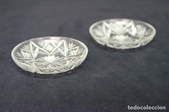 Antig&uuml;edades: PLATITOS DE CRISTAL TALLADO - Foto 1