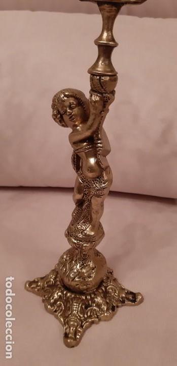 Antig&uuml;edades: Candelabros de bronce - Foto 4