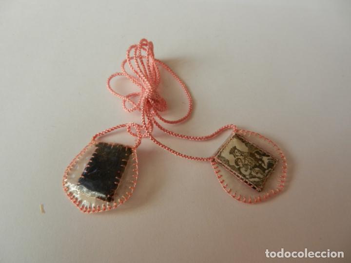 Antig&uuml;edades: ESCAPULARIO DE LA VIRGEN DEL CARMEN . 2 CM. - Foto 1
