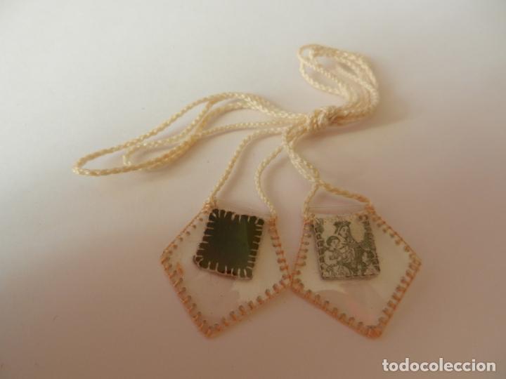 Antig&uuml;edades: ESCAPULARIO DE LA VIRGEN DEL CARMEN . 2 CM. - Foto 1