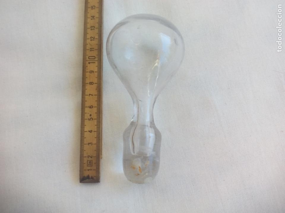 Antiquit&auml;ten: ANTIGUO TAPON DE VIDRIO DE BOTELLA,  DECANTADOR O RECIPIENTE DE FARMACIA. TAPA DE CRISTAL