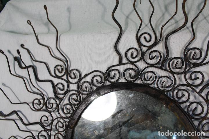 Antig&uuml;edades: espejo de sol en hierro de forja - Foto 3